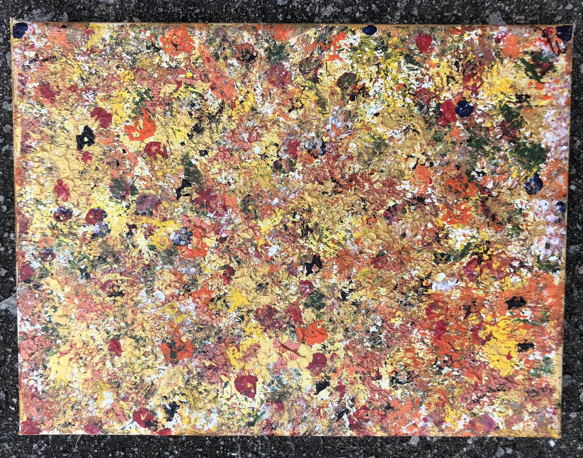 Nice Original Painting On Canvas - Autumn Beauty 10 X 12”