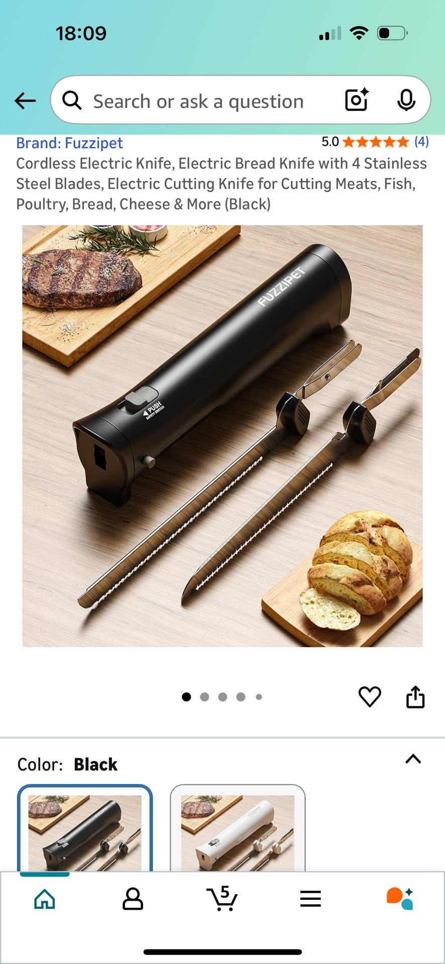 Cordless Electric Knife For Food