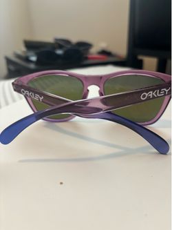 oakley frogskins purple violet polarized sunglasses