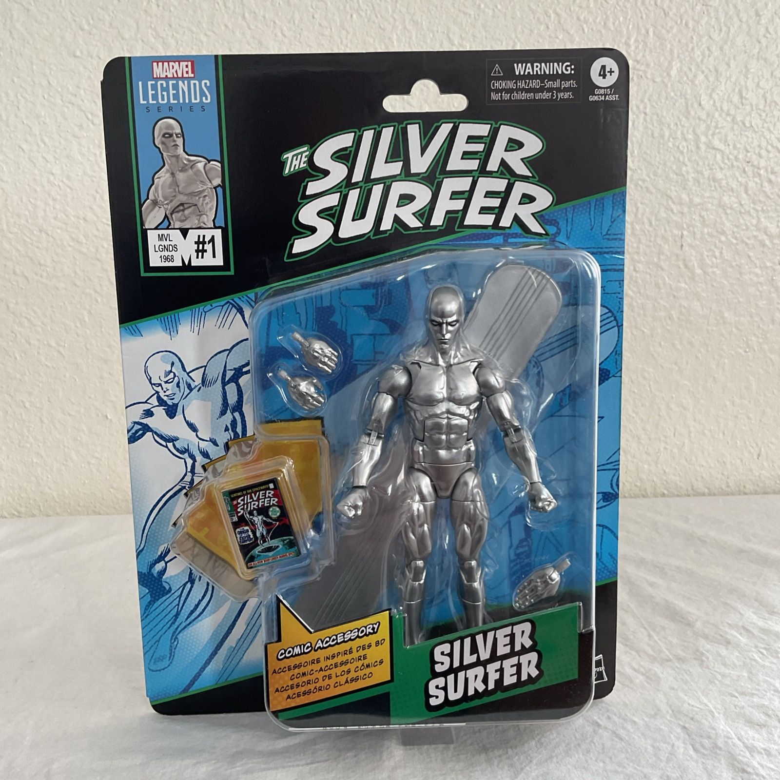 Fantastic Four Marvel Legends Series Silver Surfer 6-Inch Action Figure In Stock