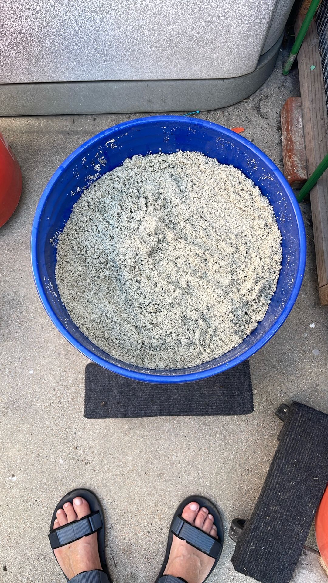 Sand, Bucket Of White Sand