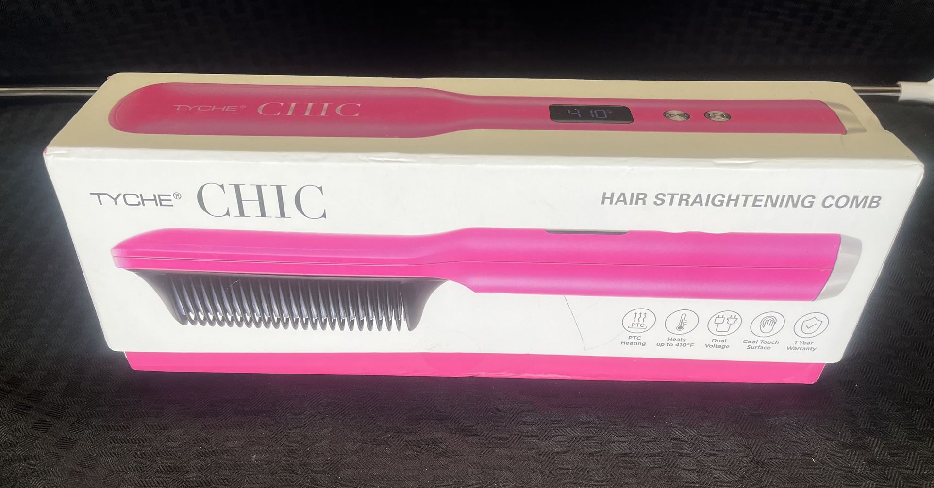 Pink Tyche Chic Hair Straightening Comb 