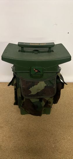 Hunter Seat with Camo Storage Bags