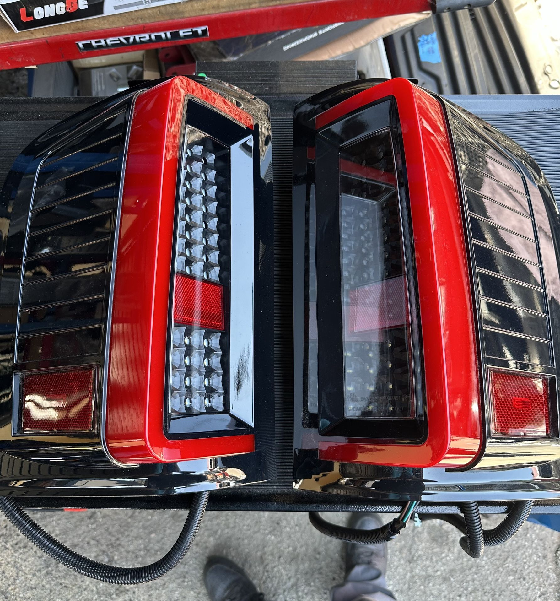 07-13 Chevy Silverado OEM Taillights Red LED calaveras luces traseras