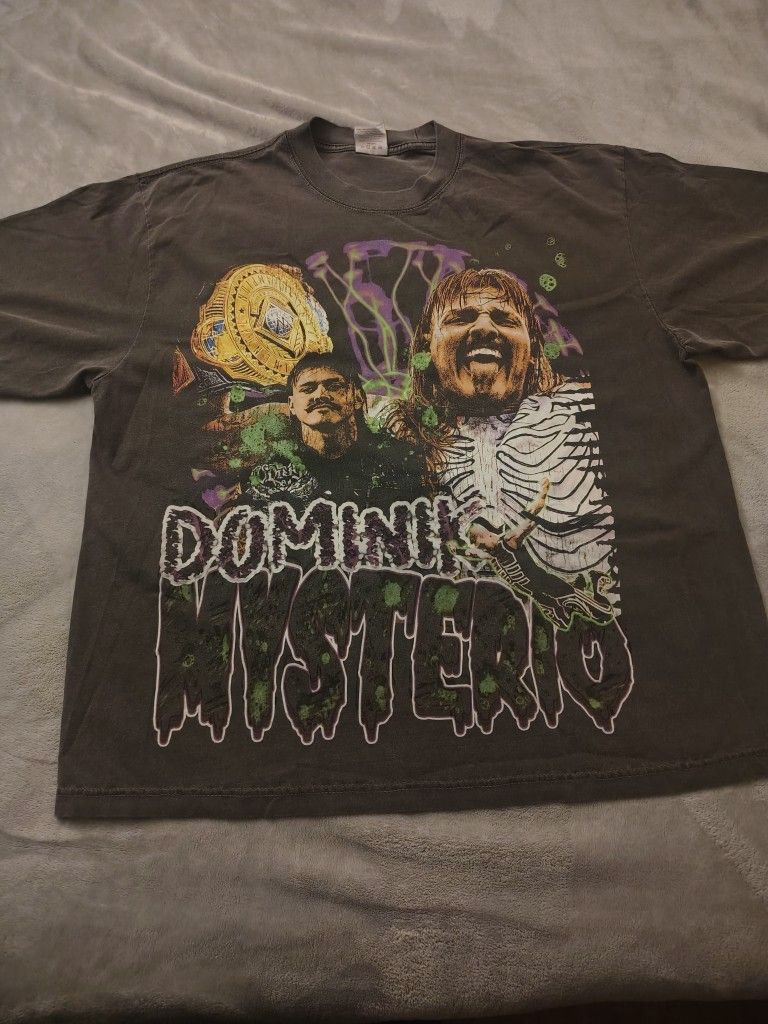 Dominik mysterio Shaka Vintage Gray Heavy Weight XL