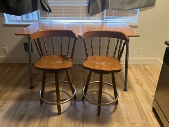 Bar Stools and Desk