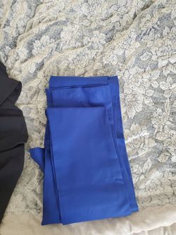 Navy blue Jedi Tunic with belt and with blue tabards
