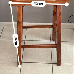 $150 - Solid Wood BAR Stools (Set of 3).