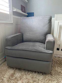 Gliding Recliner — light grey for nursery