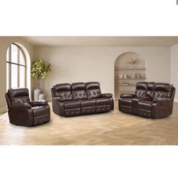 SOFA LOVESEAT & RECLINER (FREE DELIVERY)