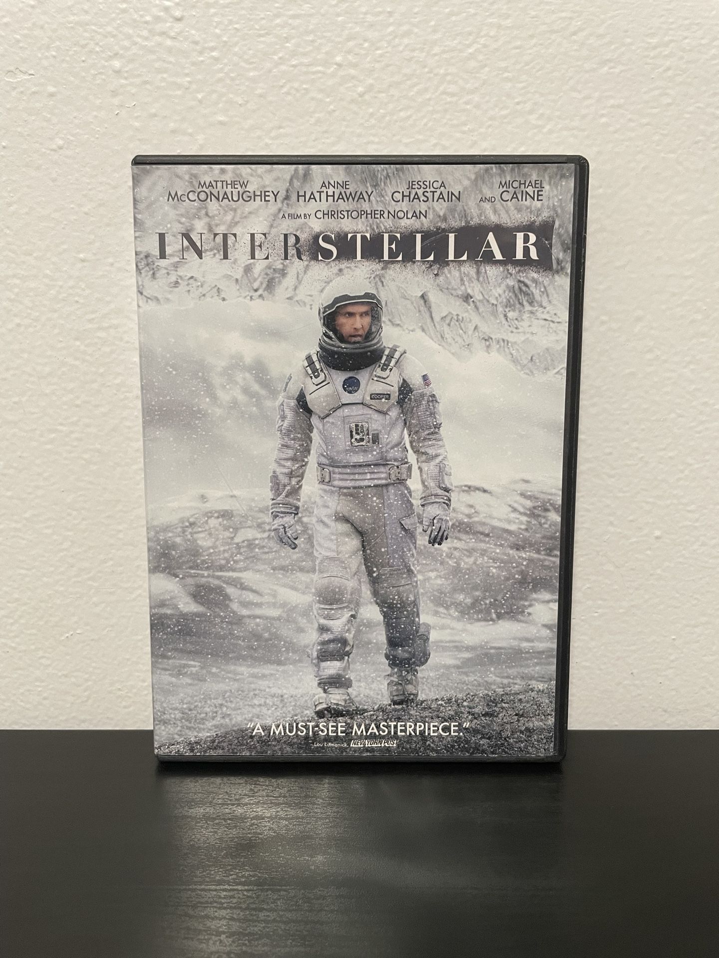 Interstellar DVD Movie Christopher Nolan Matthew Mcconaughey 2014