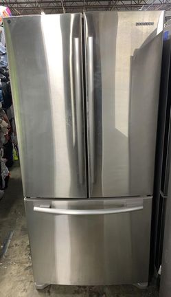 Stainless Samsung French Door Refrigerator with Twin Cooling