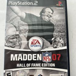 PS2 Madden 07 Hall Of Fame Edition 