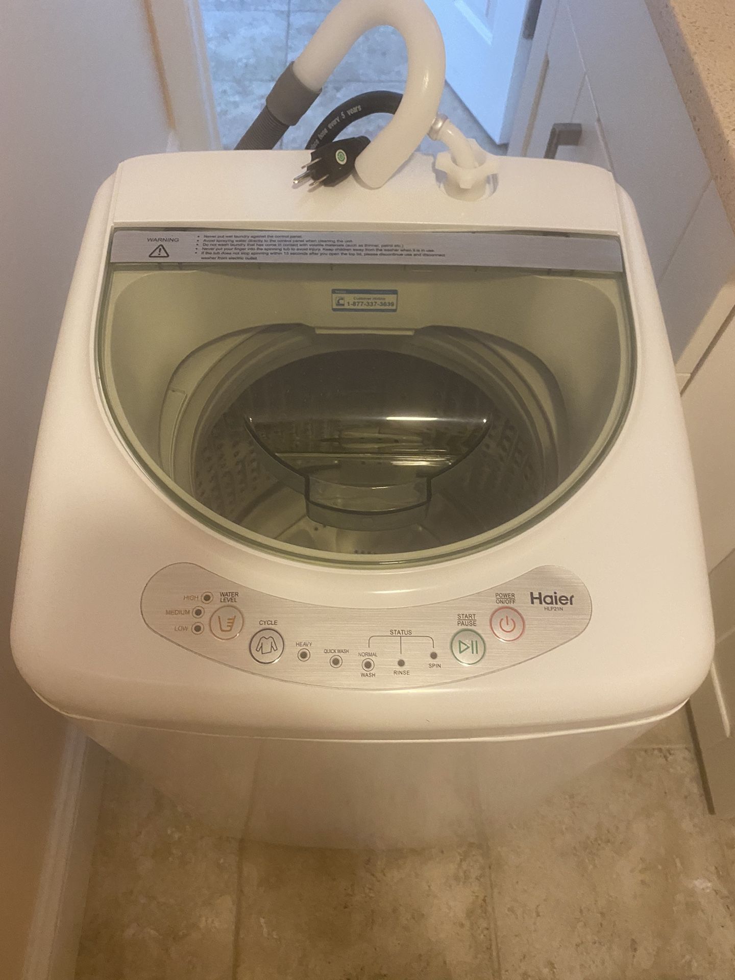 Haier 1.0 Cu. Ft. Portable Washer HLP21N