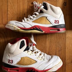 Air Jordan 5 Fire Red Size 10.5 Vintage