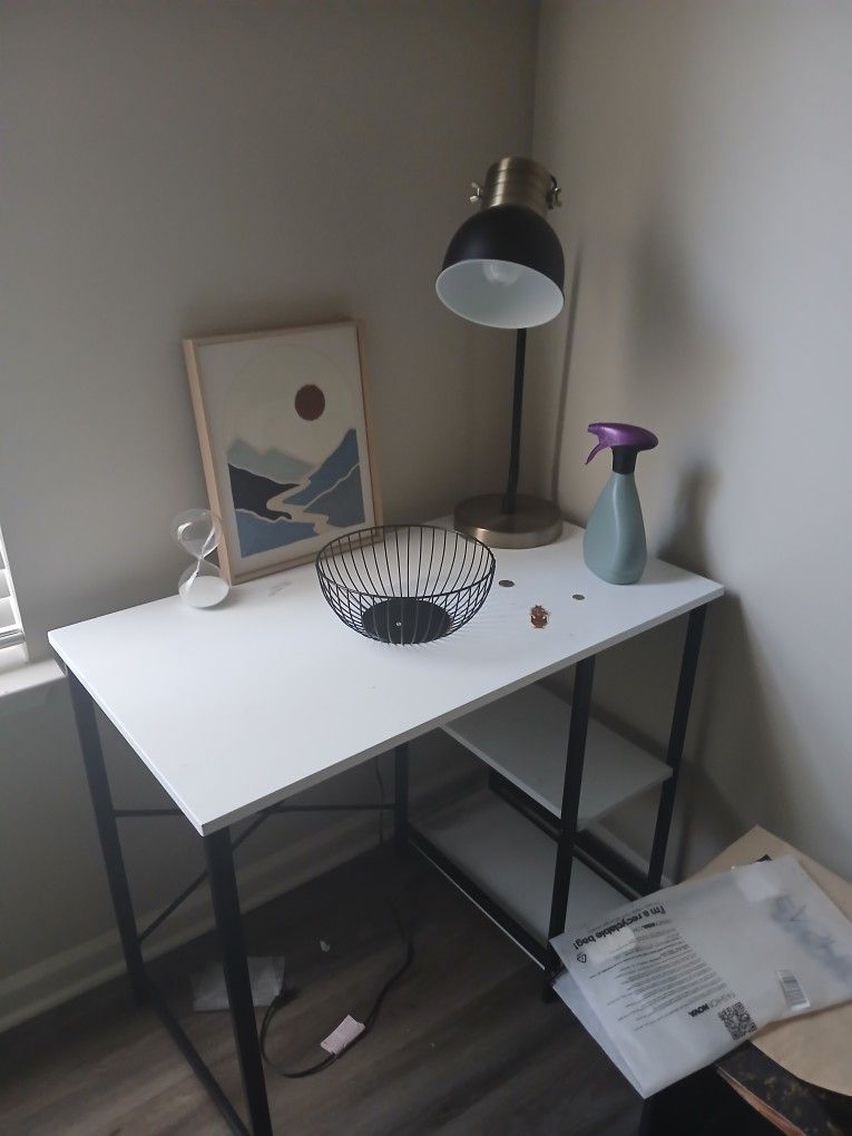 Desk And Lamp