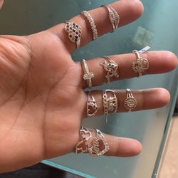 Plata 925 Anillos,Rosarios ,cadenas Con Dijes, Misterios Y Esclavas