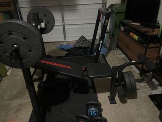 Weight Bench with Weights