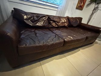 Couch-Restoration hardware leather