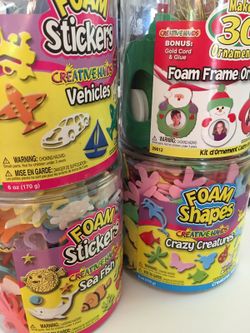 Foam Stickers Bundle - 4 containers