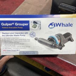 Fish Box Macerator Pump. Whale Marine- Gulper- Grouper- Pump