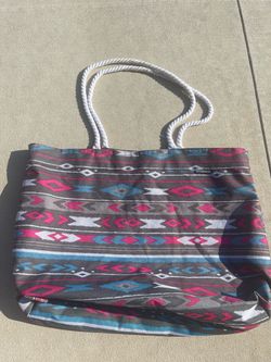 Colorful Beach Bag (22x14”)