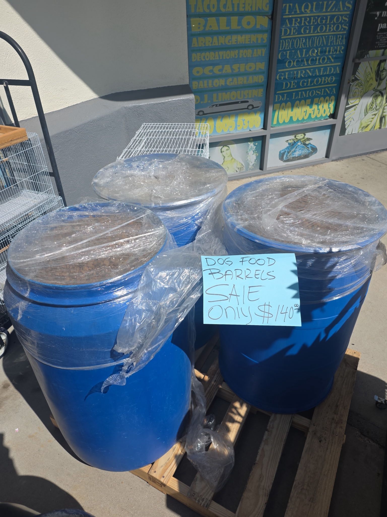 Dog Food Barrels