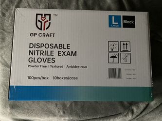 Disposable Nitrile Gloves Case (Black)