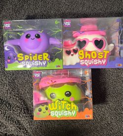 Crazy Fun Halloween Squishy Toys Set of 3