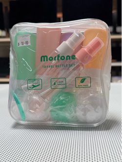 Morfone Travel Bottles Set | Carry-on Approved | Leak Proof | BPA Free | $10