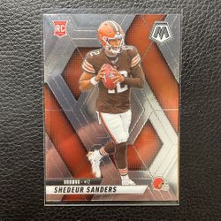 2025 Shedeur Sanders Mosaic Rookie Card. 