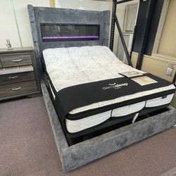 Queen Fireplace Bedroom Set