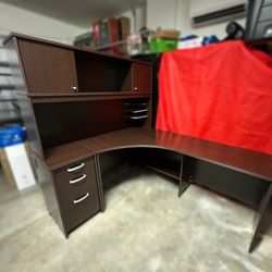 $75 Office Desk with Hutch, Drawers, & Cabinets…MUST GO!!!
