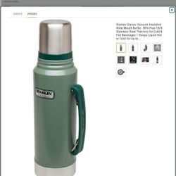 Vacuum Insulated Wide Mouth Bottle - BPA-Free 18/8 Stainless Steel Thermos for Cold & Hot Beverages – Keeps Liquid Hot or Cold for Up to 24 Hours