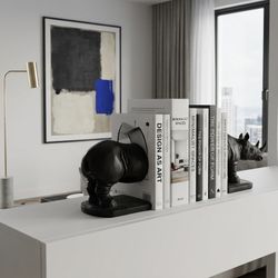 Beautiful Rhinoceros 🦏 Bookends 