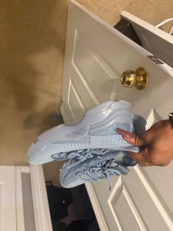 Light Blue Rhinestone Sneakers