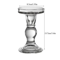 Glass Candle Holders for Wedding Decoration and Dining Ceremony Decor