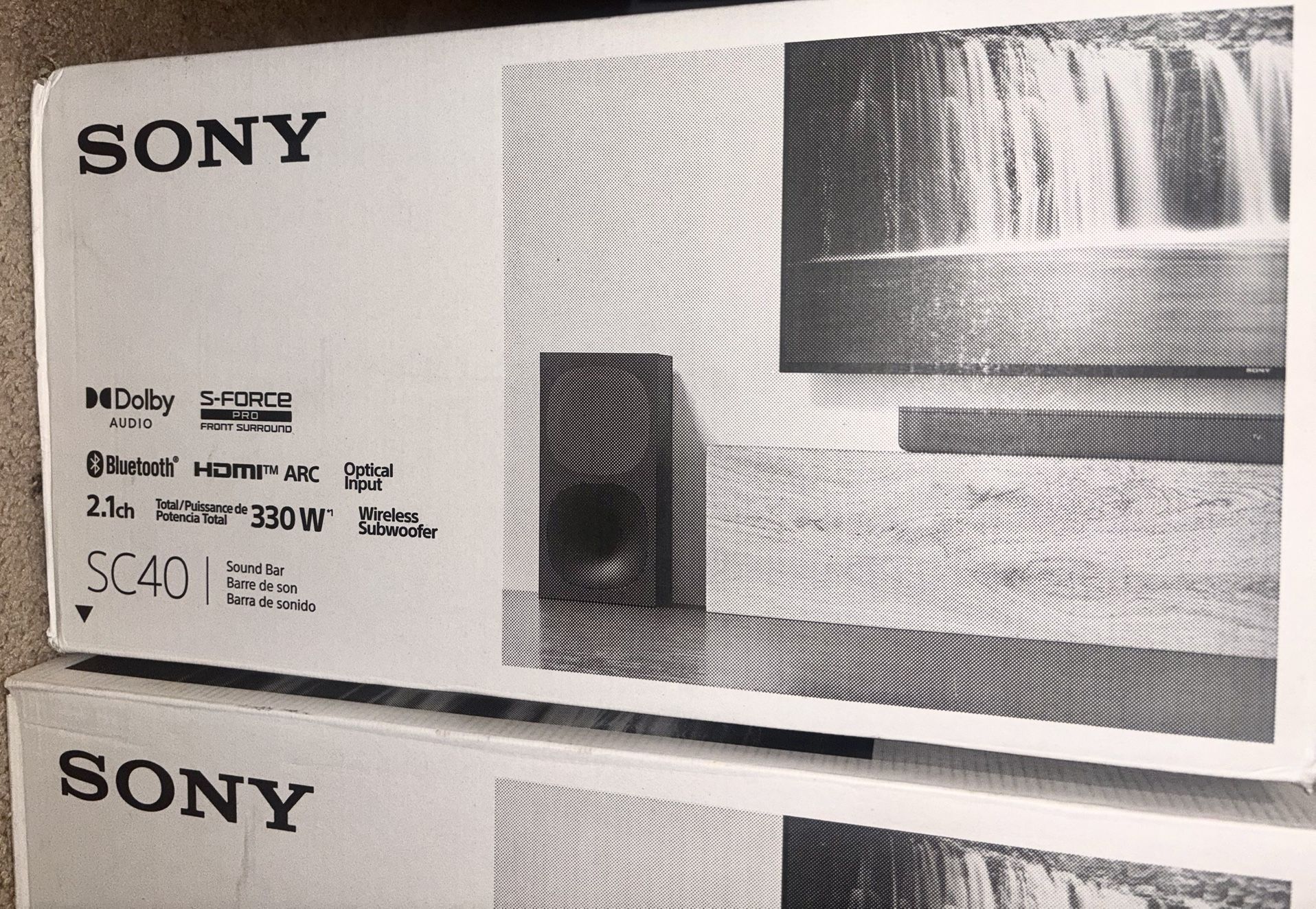 Sony 330 Watt (HT-SC40) 2.1CH Soundbar Home Theater System – Wireless Subwoofer, Dolby Audio