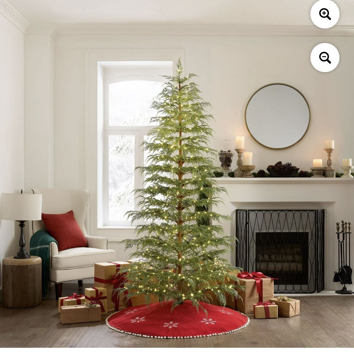 BRAND NEW - 7.5 ft My Texas House Pre-Lit Cypress Artificial Christmas Tree with 500 Twinkle LED Lights and Stand