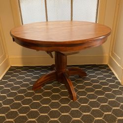 Solid Wood Round Expansion Table 