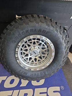 17x9 xm rims 6 lug 6x139 6x5.5 on new tires 35 1250 17