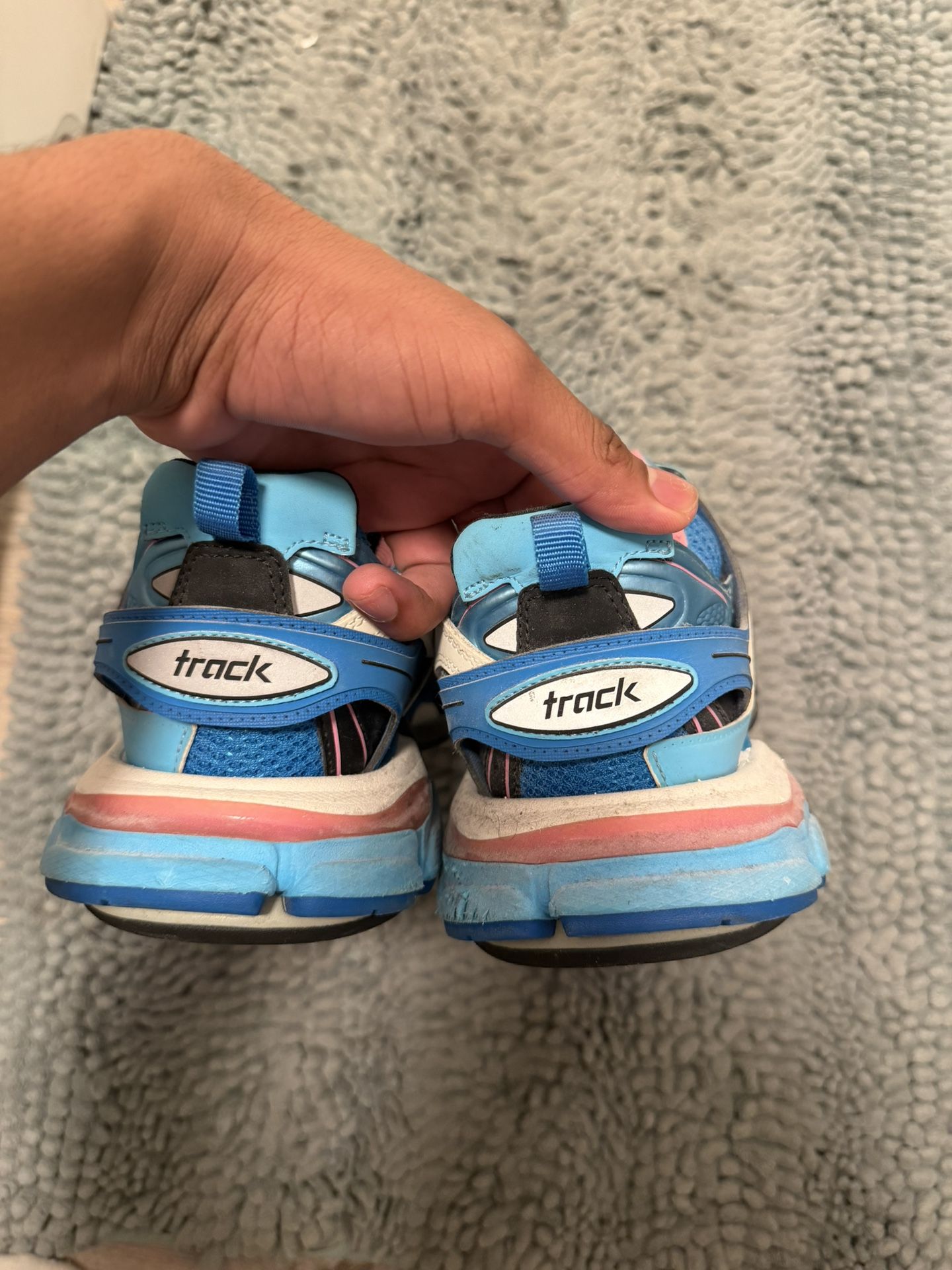 Blue/Pink Balenciaga Track Runners , Size 11