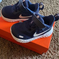 Blue Nike Size 4c Used Once 