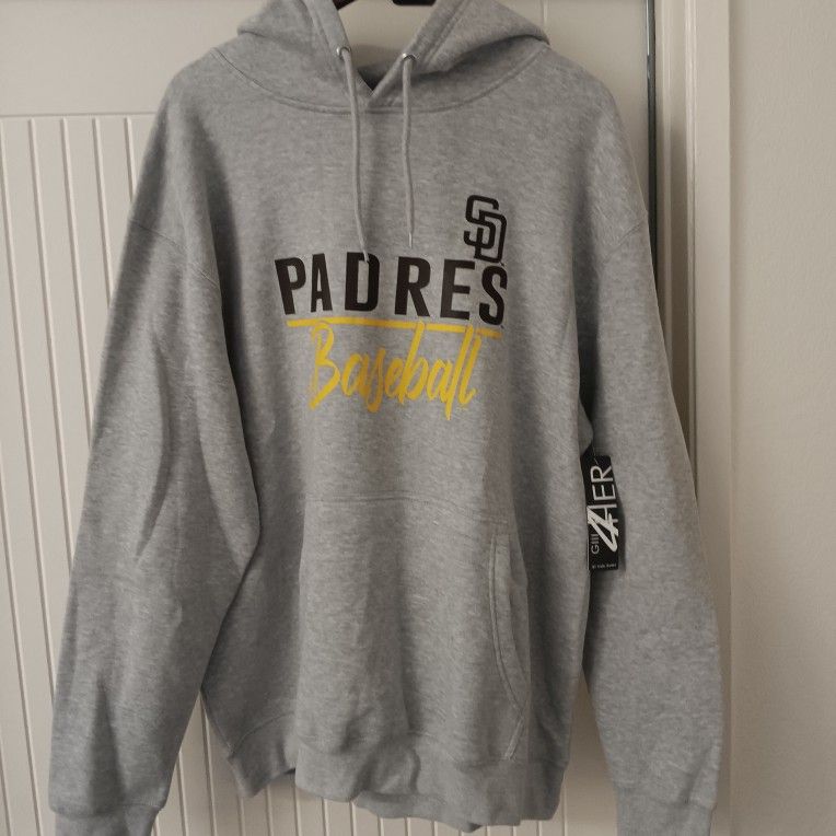 Women's G-III 4Her by Carl Banks Heather Gray San Diego Padres Team Fleece Pullover Hoodie