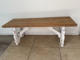 Wooden bench