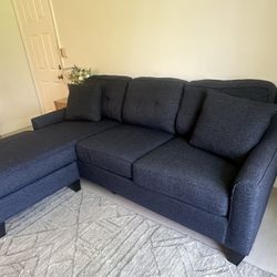 Navy Blue Sectional Sleeper Couch