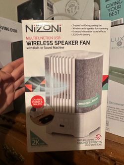 Wireless speaker fan
