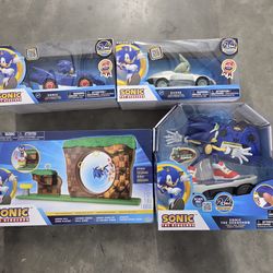 Sonic Toy Lot: RC Cars, RC Skateboard,  Play Set, Air Hockey