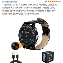 1080P Spy Camera/ Audio Watch