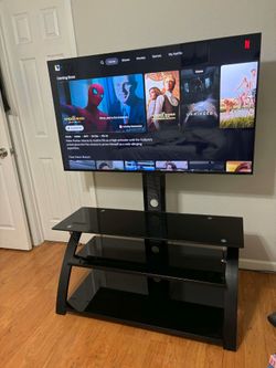 LG-TV (55’) and TV stand